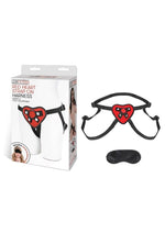 Load image into Gallery viewer, Lux Fetish Red Heart Strap-On Harness Adjustable