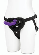 Load image into Gallery viewer, Lux Fetish Strap-On Harness and Silicone Dildo
