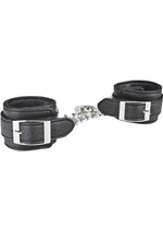 Load image into Gallery viewer, Lux Fetish Unisex Leatherette Cuffs Adjustable - Black