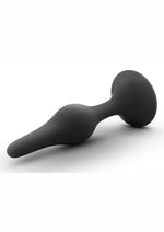 Load image into Gallery viewer, Luxe Beginner Silicone Butt Plug - Black - Small