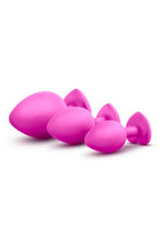 Load image into Gallery viewer, Luxe Bling Plugs Silicone Training Kit with White Gems (3 Size Kit
