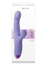 Load image into Gallery viewer, Luxe Nova Rechargeable Silicone Rabbit Vibrator - Purple
