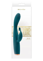 Load image into Gallery viewer, Luxe Skye Silicone Rechargeable Slim Rabbit Vibrator - Teal
