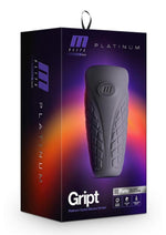 Load image into Gallery viewer, M Elite Platinum Gript Silicone Dual End Masturbator - Black