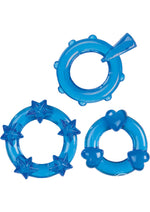 Load image into Gallery viewer, Magic C-Rings Cock Rings - Blue - 3 Piece Set
