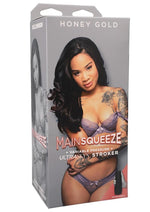 Load image into Gallery viewer, Main Squeeze Honey Gold Ultraskyn Masturbator - Pussy - Brown/Caramel
