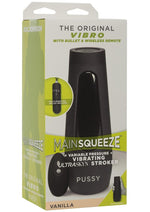 Load image into Gallery viewer, Main Squeeze The Original Vibro Ultraskyn Vibrating Masturbator with Bullet and Remote Control - Pussy - Vanilla
