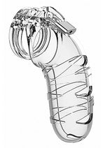 Load image into Gallery viewer, Man Cage Model 05 Male Chastity with Lock - Clear - 5.5in
