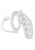 Load image into Gallery viewer, Mancage Model 11 Chastity Cage with Plug - Clear - 4.5in
