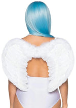 Load image into Gallery viewer, Marabou Trim Wings - White - One Size
