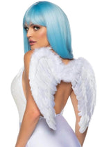 Load image into Gallery viewer, Marabou Trim Wings - White - One Size
