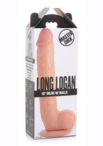 Load image into Gallery viewer, Master Cock Long Logan Dildo with Balls - Vanilla - 10in
