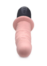 Load image into Gallery viewer, Master Series 10x Vibrating and Thrusting Silicone Rechargeable Dildo with Handle
