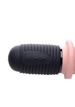 Load image into Gallery viewer, Master Series 10x Vibrating and Thrusting Silicone Rechargeable Dildo with Handle
