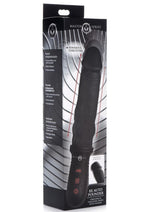 Load image into Gallery viewer, Master Series 8x Auto Pounder Rechargeable Silicone Vibrating and Thrusting Dildo with Handle - Black - 10in
