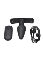 Load image into Gallery viewer, Master Series Bum-Tastic 28x Rechargeable Silicone Anal Plug with Harness and Remote Control
