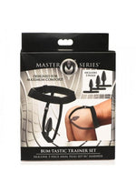Load image into Gallery viewer, Master Series Bum-Tastic Trainer Silicone Pegging - Black - 3 Piece/Set