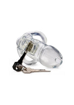 Load image into Gallery viewer, Master Series Clear Captor Chastity Cage with Keys
