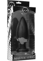 Load image into Gallery viewer, Master Series Colossus XXL Silicone Anal Plug - Black - XLarge