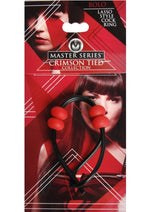 Load image into Gallery viewer, Master Series - Crimson Tied Bolo Lasso Style Adjustable Cock Ring - Red
