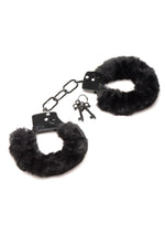Load image into Gallery viewer, Master Series Cuffed In Fur Furry Handcuffs - Black
