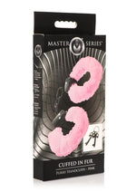 Load image into Gallery viewer, Master Series Cuffed In Fur Furry Handcuffs - Pink
