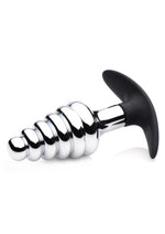 Load image into Gallery viewer, Master Series Dark Hive Metal and Silicone Anal Plug - Metal/Silver