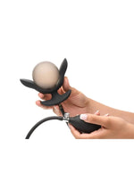 Load image into Gallery viewer, Master Series Dark Pearl Inflatable Rechargeable Vibrating Butt Plug