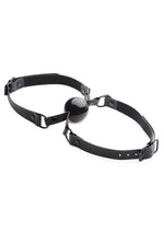 Load image into Gallery viewer, Master Series DoppelgÃ¤nger Silicone Double Mouth Gag - Black
