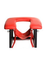 Load image into Gallery viewer, Master Series Face Rider Queening Chair - Black/Red
