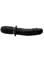 Load image into Gallery viewer, Master Series Power Pounder Vibrating and Thrusting Silicone Dildo - Black
