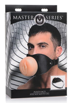 Load image into Gallery viewer, Master Series Pussy Face Oral Sex Mouth Gag - Vanilla
