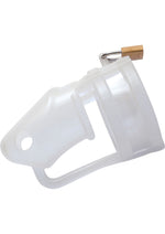 Load image into Gallery viewer, Master Series Sado Chamber Silicone Male Chastity Device - Clear
