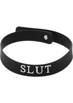 Load image into Gallery viewer, Master Series Silicone Collar Slut - Black
