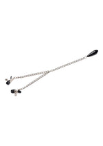 Load image into Gallery viewer, Master Series Titty Taunter Nipple Clamps with Weighted Bead - Silver
