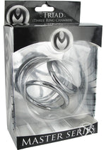 Load image into Gallery viewer, Master Series Triad Chamber Cock and Ball Cage - Metal/Silver - Large
