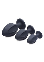 Load image into Gallery viewer, Master Series Triple Juicers Silicone Anal Trainer - Black - 3 Piece/Set