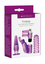 Load image into Gallery viewer, ME YOU US 4play Couples Kit with Bullet and Sleeves - Purple