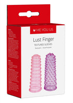 Load image into Gallery viewer, ME YOU US Lust Finger Textured Sleeves - Multicolor/Pink/Purple

