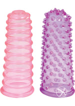 Load image into Gallery viewer, ME YOU US Lust Finger Textured Sleeves - Multicolor/Pink/Purple
