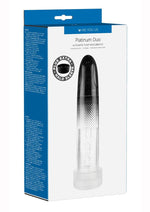 Load image into Gallery viewer, ME YOU US Platinum Duo Automatic Penis Pump Rechargeable Masturbator - Black/Clear
