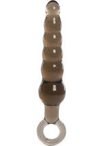 Load image into Gallery viewer, ME YOU US Rippled Anal Teaser Wand Anal Plug - Smoke - 5.75in