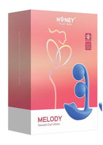 Load image into Gallery viewer, Melody Pressure Sensing App-Controlled Rechargeable Silicone Twin Balls Clit and G-Spot Vibrator - Blue