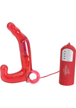Load image into Gallery viewer, Men&#39;s Pleasure Wand Vibrating Prostate Stimulator with Remote Control - Red
