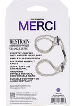Load image into Gallery viewer, Merci Hogtied Bind and Tie 6mm Hemp Wrist Or Ankle Cuffs

