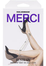 Load image into Gallery viewer, Merci Hogtied Bind and Tie 6mm Hemp Wrist Or Ankle Cuffs - Tan
