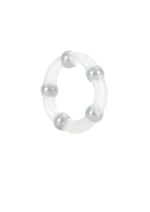 Load image into Gallery viewer, Metallic Bead Ring Silicone Cock Ring
