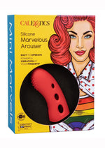 Load image into Gallery viewer, Mini Marvels Marvelous Arouser Rechargeable Silicone Finger Vibrator - Red
