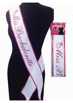 Load image into Gallery viewer, Miss Bachelorette Party Sash - White
