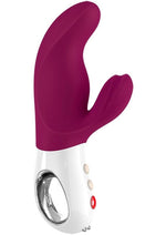Load image into Gallery viewer, Miss Bi Silicone Vibrator with Clitoral Stimulator
